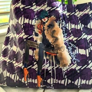 Signature Henri Bendel New York Satin tote, Gift bag included